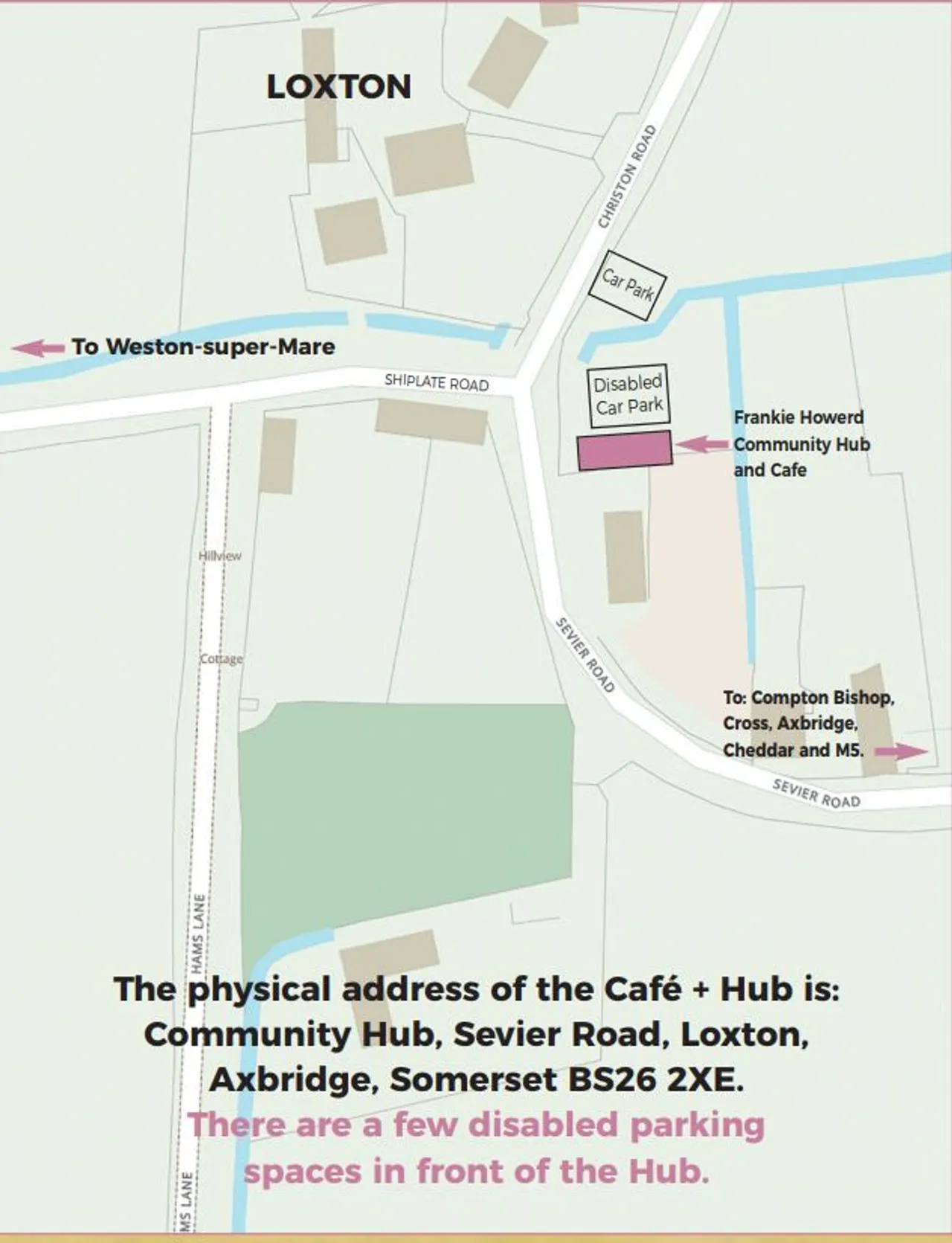 The original visitor map showing Loxton and the Hub