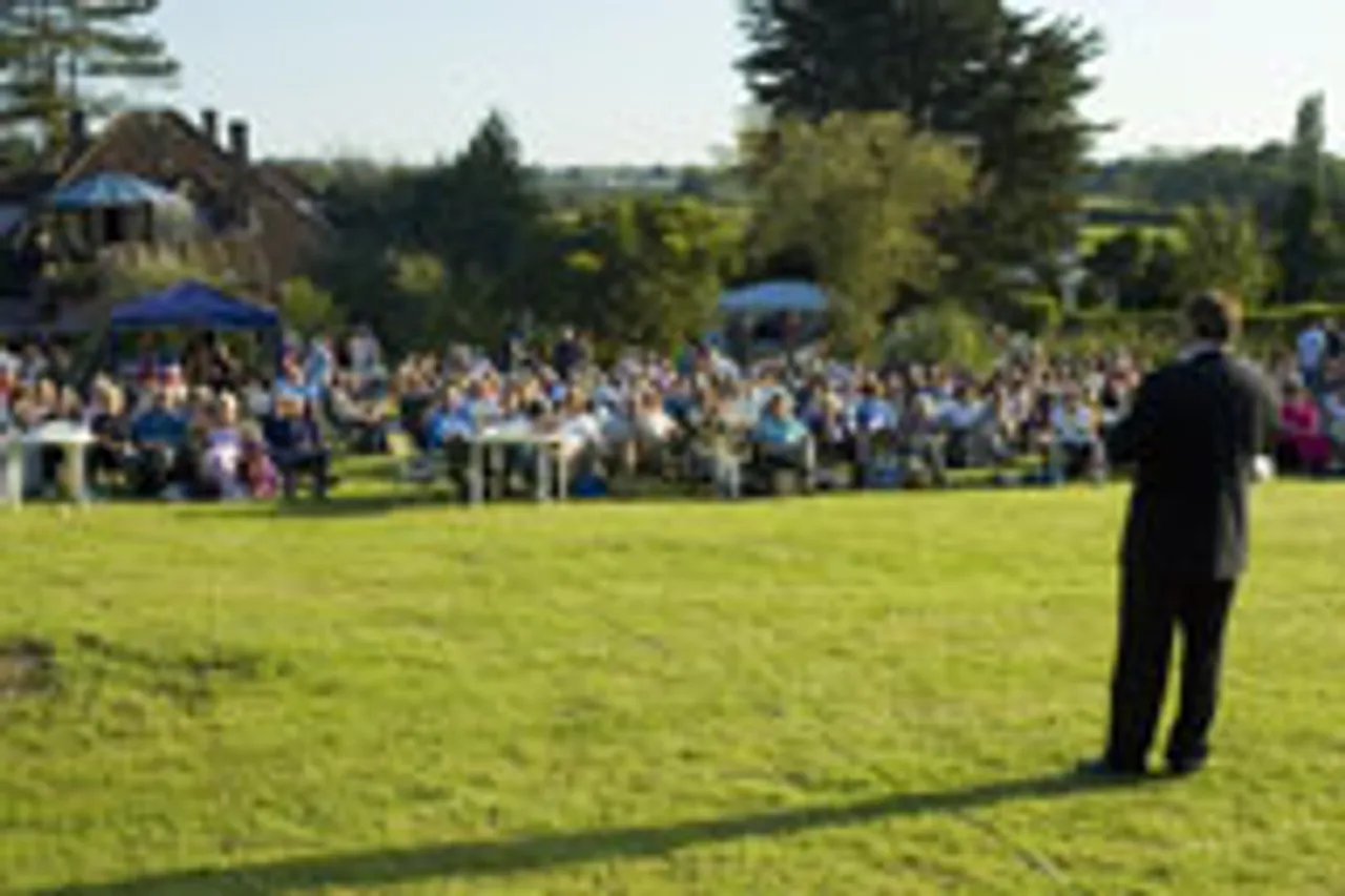 Music in the gardens at Wavering Down